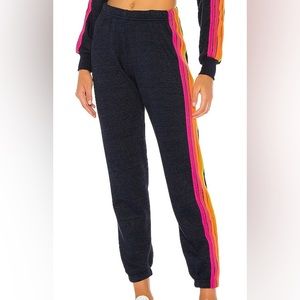 AVIATOR NATION SWEATS KIDS 5 STRIPE SWEATS - CHARCOAL